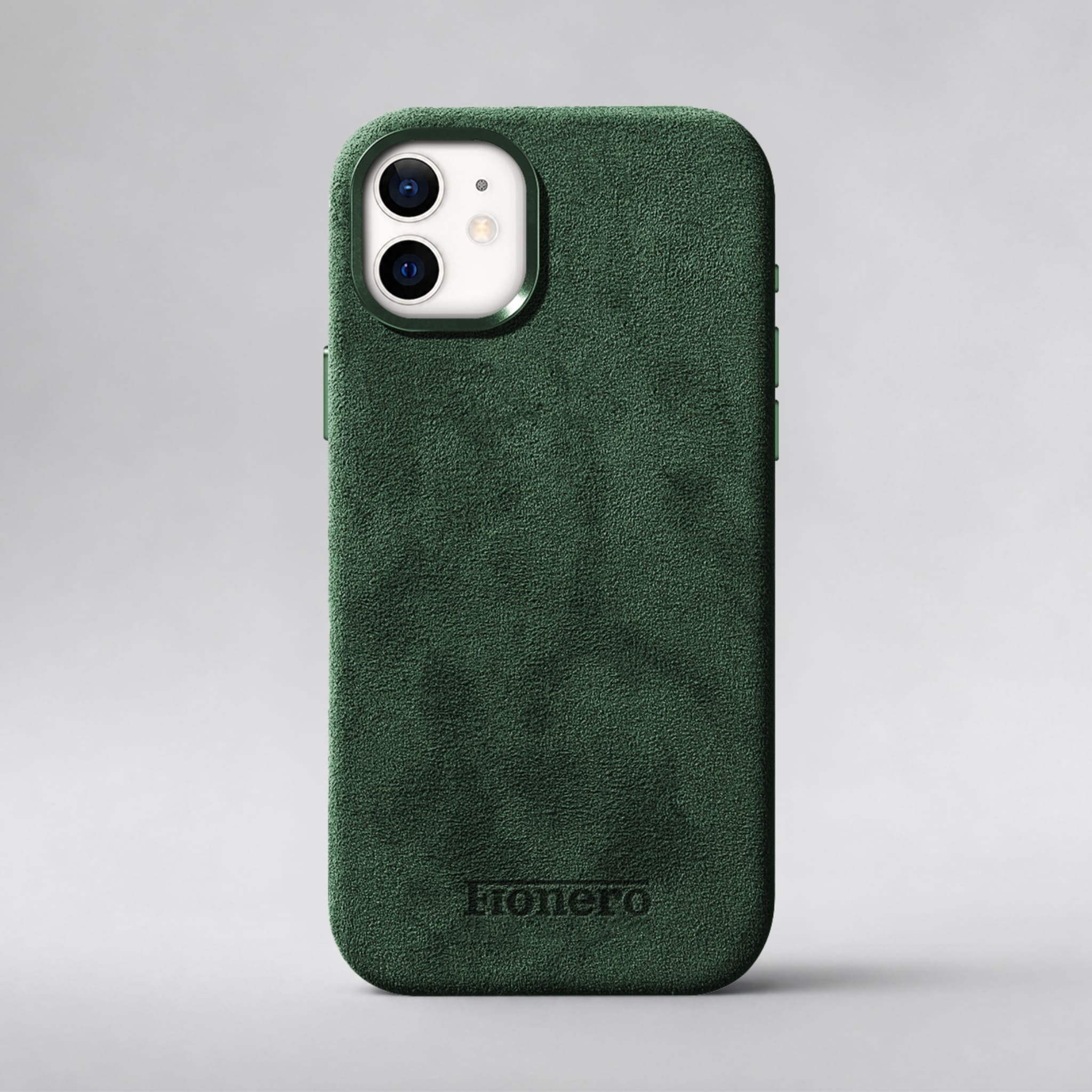 FIONERO® iPhone 12 - Alcantara Case – Forest Green