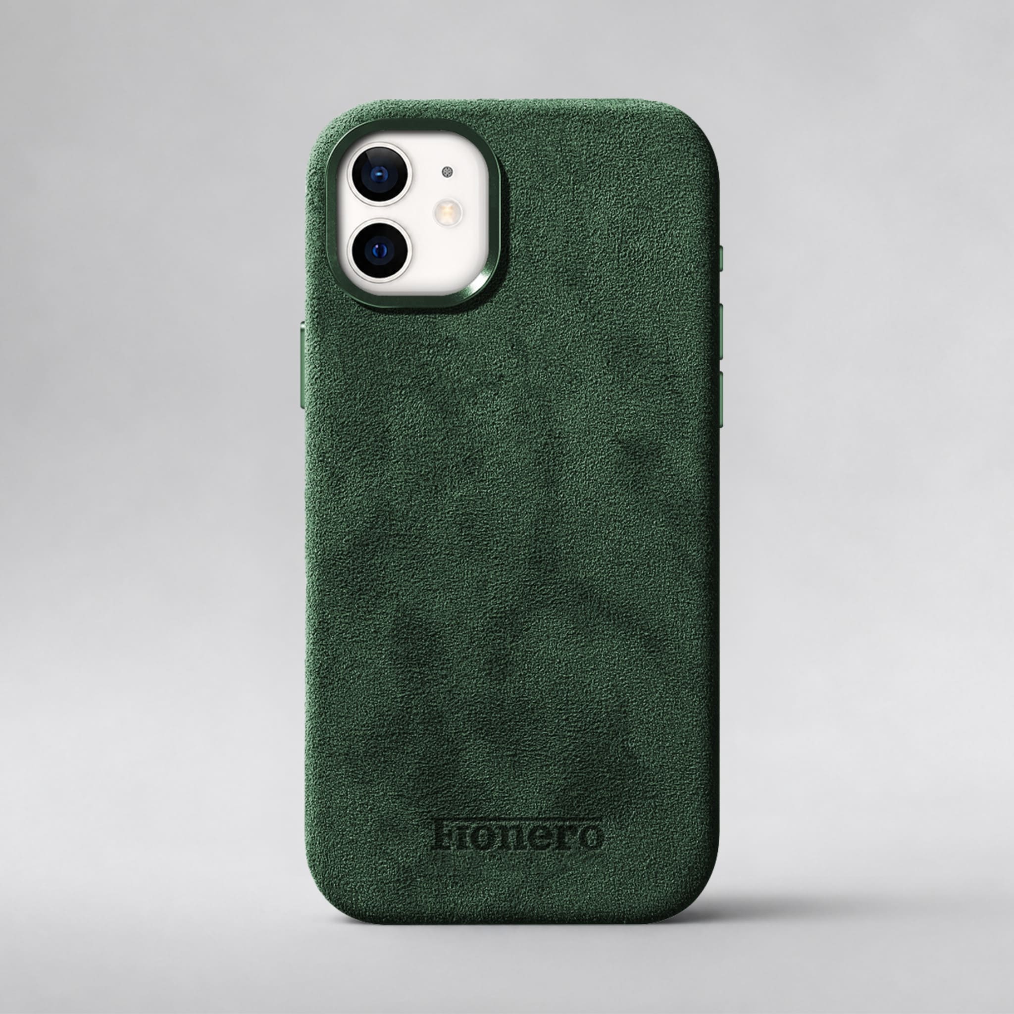 FIONERO® iPhone 12 Mini - Alcantara Case – Forest Green