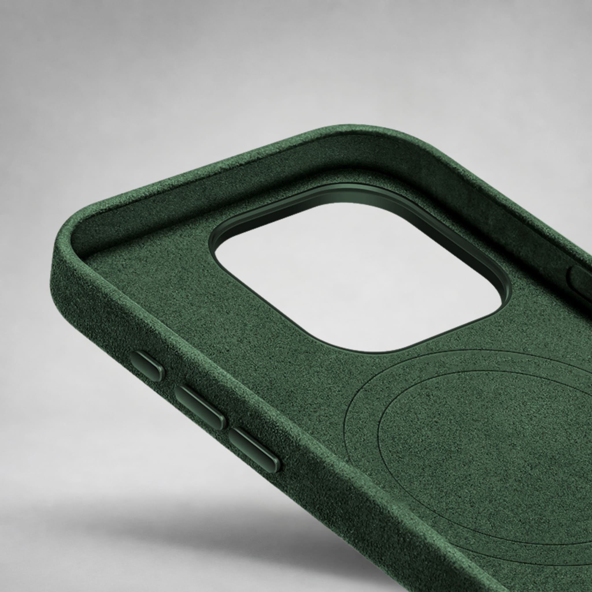 FIONERO® iPhone 12 Mini - Alcantara Case – Forest Green
