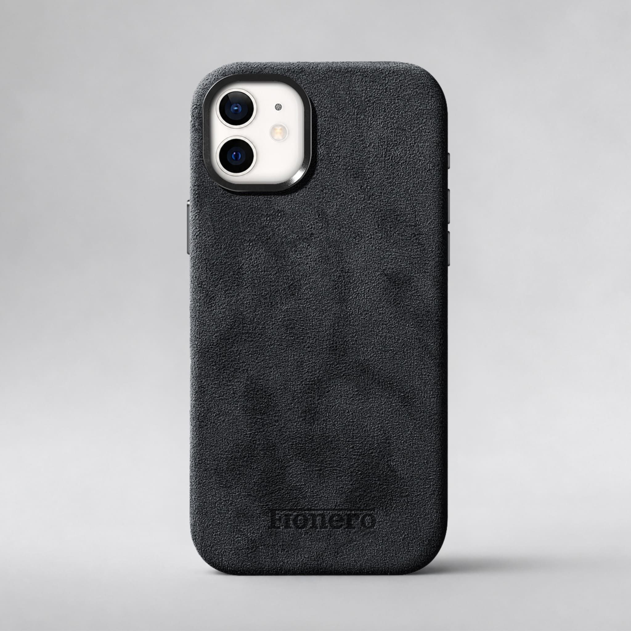 FIONERO® iPhone 12 Mini - Alcantara Case – Midnight Black