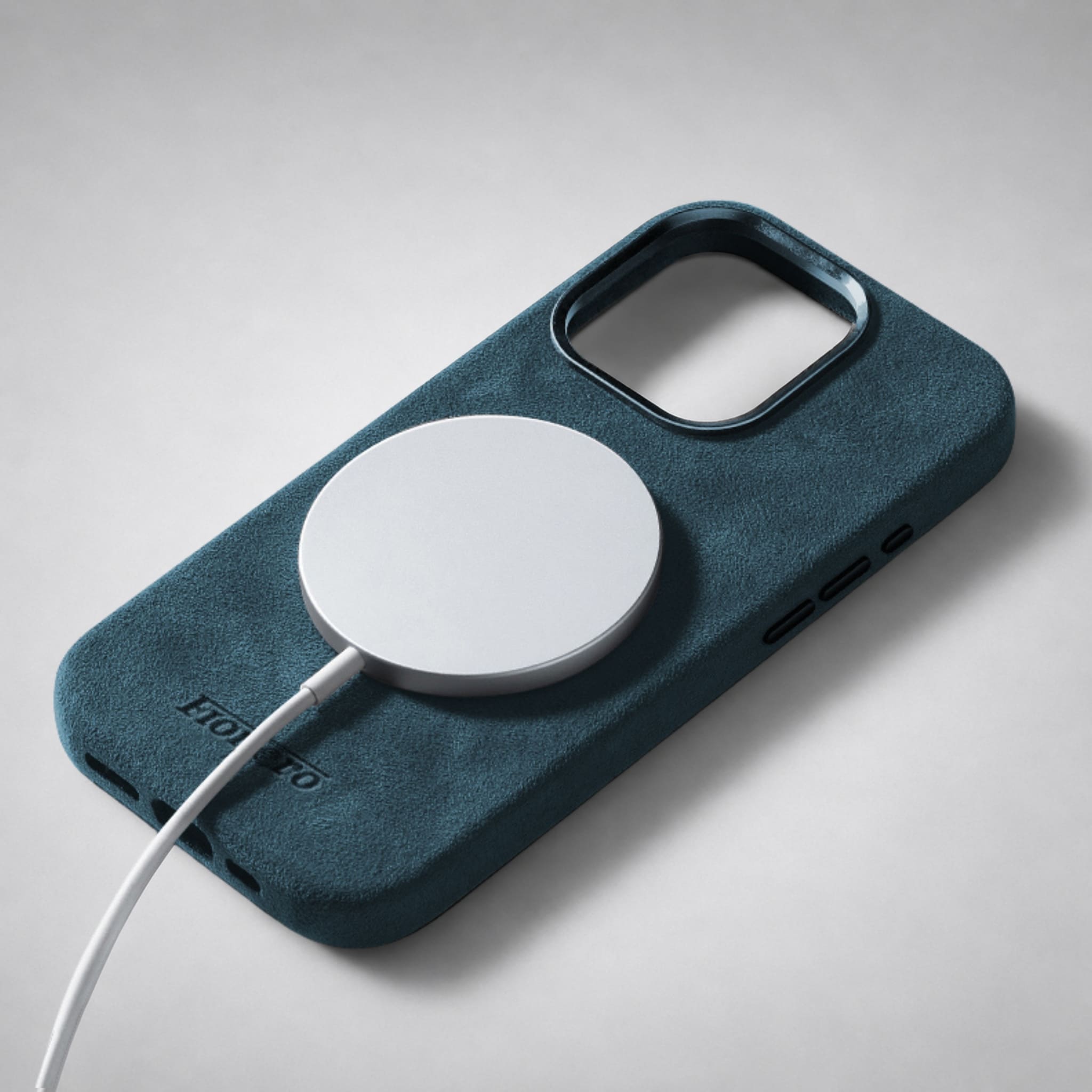 FIONERO® iPhone 12 Mini - Alcantara Case – Ocean Blue