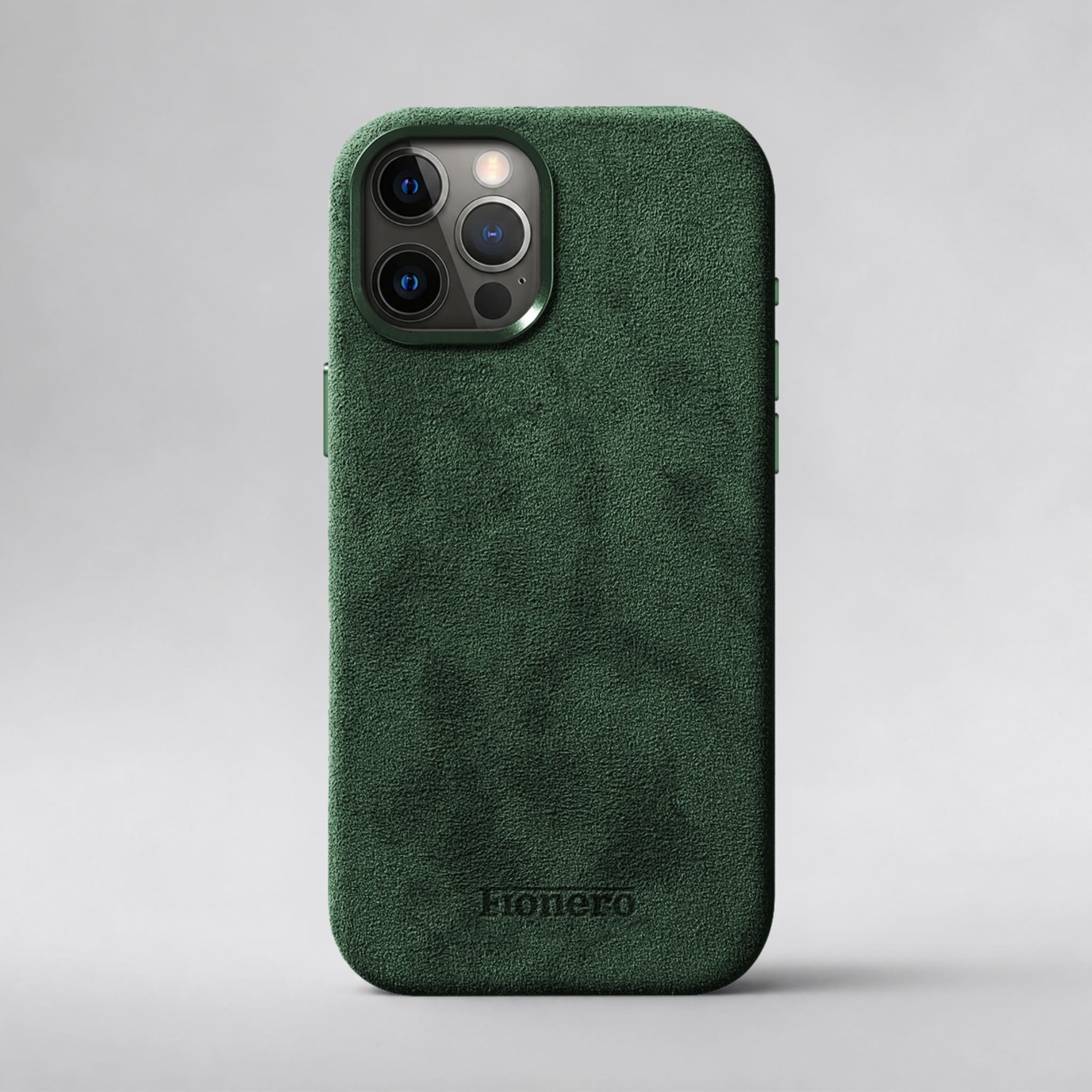 FIONERO® iPhone 12 Pro - Alcantara Case – Forest Green