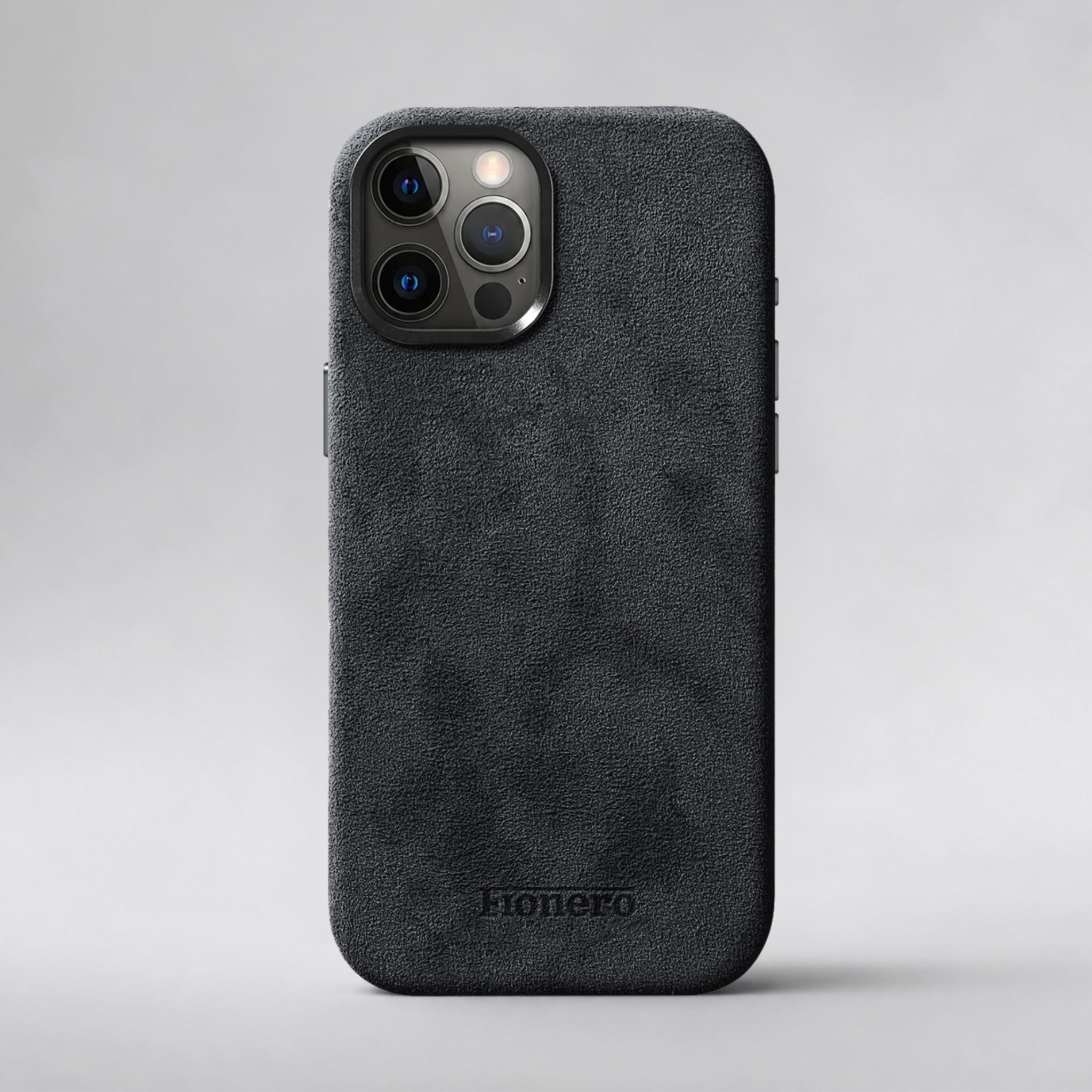 FIONERO® iPhone 12 Pro - Alcantara Case – Midnight Black