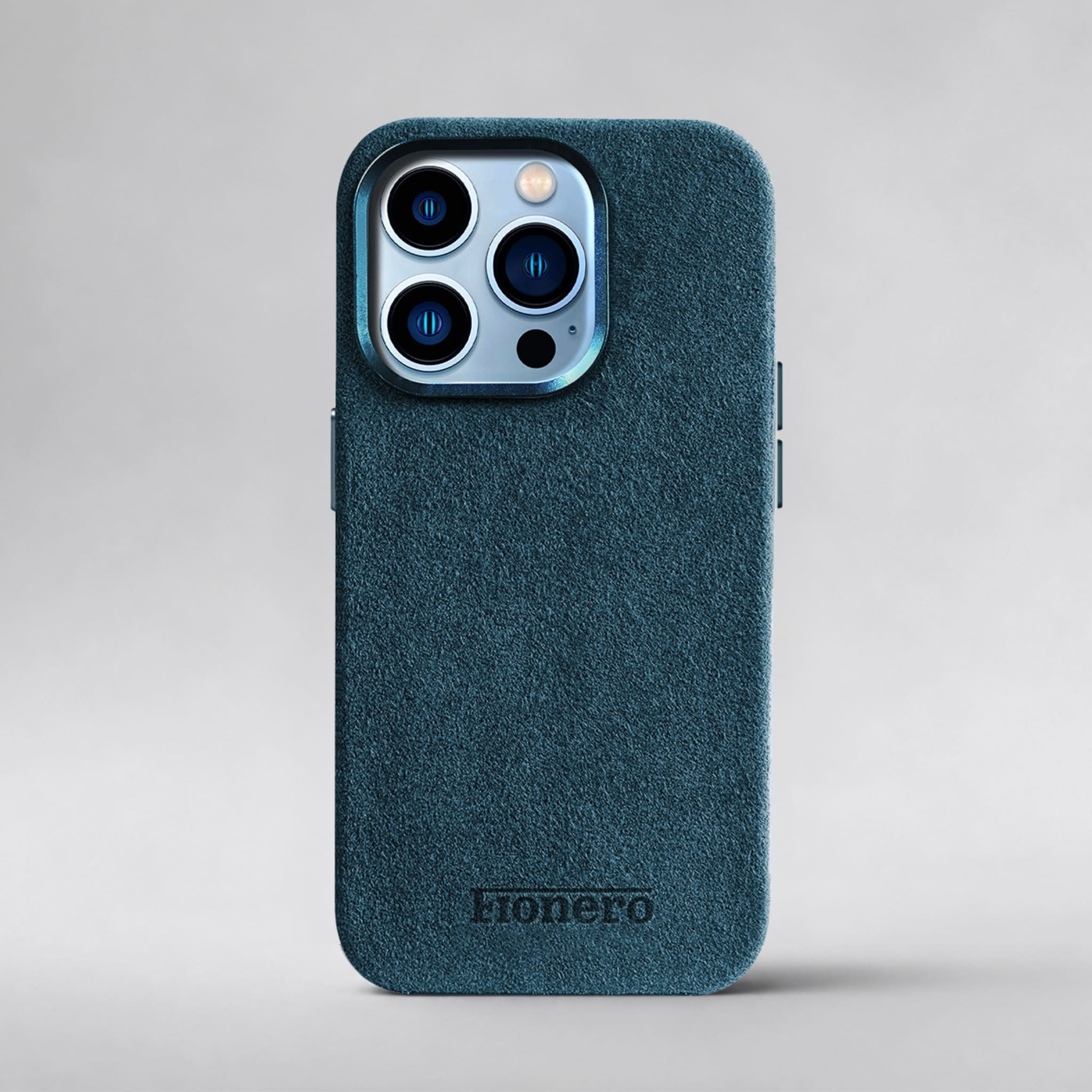 FIONERO® iPhone 13 Pro Max - Alcantara Case – Ocean Blue