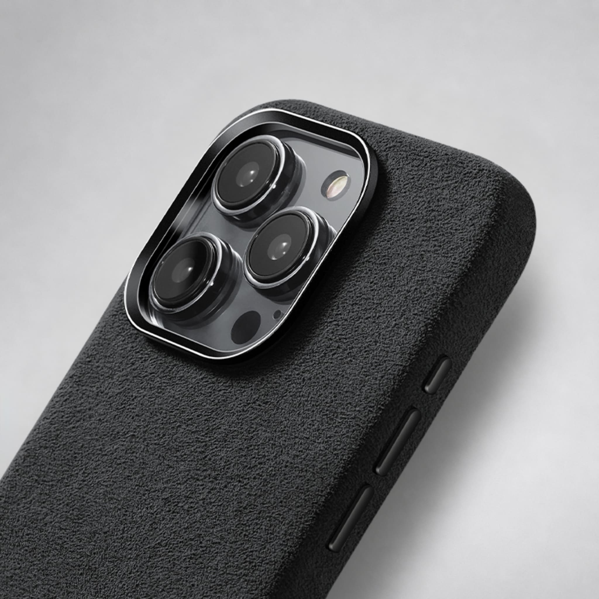 FIONERO® iPhone 14 Pro - Alcantara Case – Midnight Black