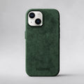 FIONERO® iPhone 15 - Alcantara Case – Forest Green