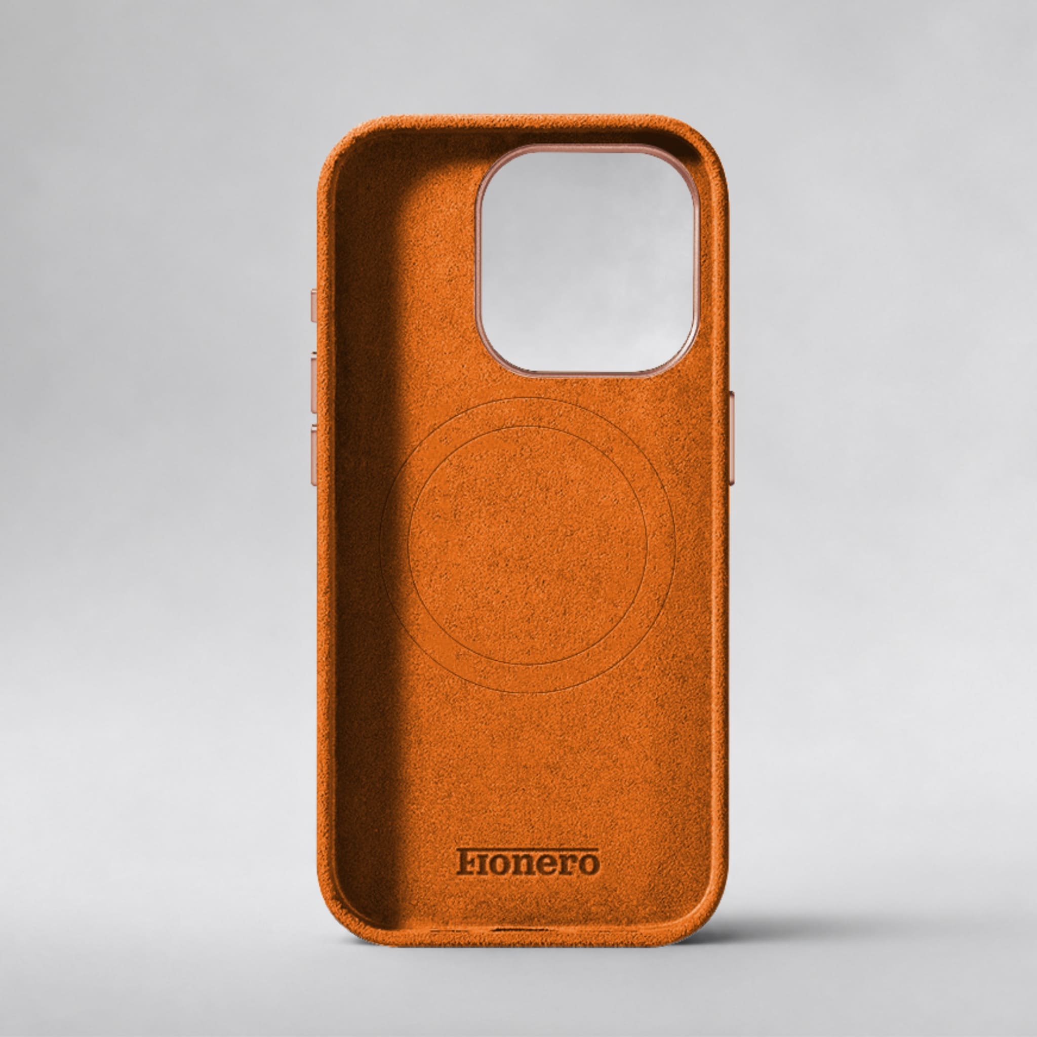 FIONERO® iPhone 15 Pro - Alcantara Case – Cosmic Orange