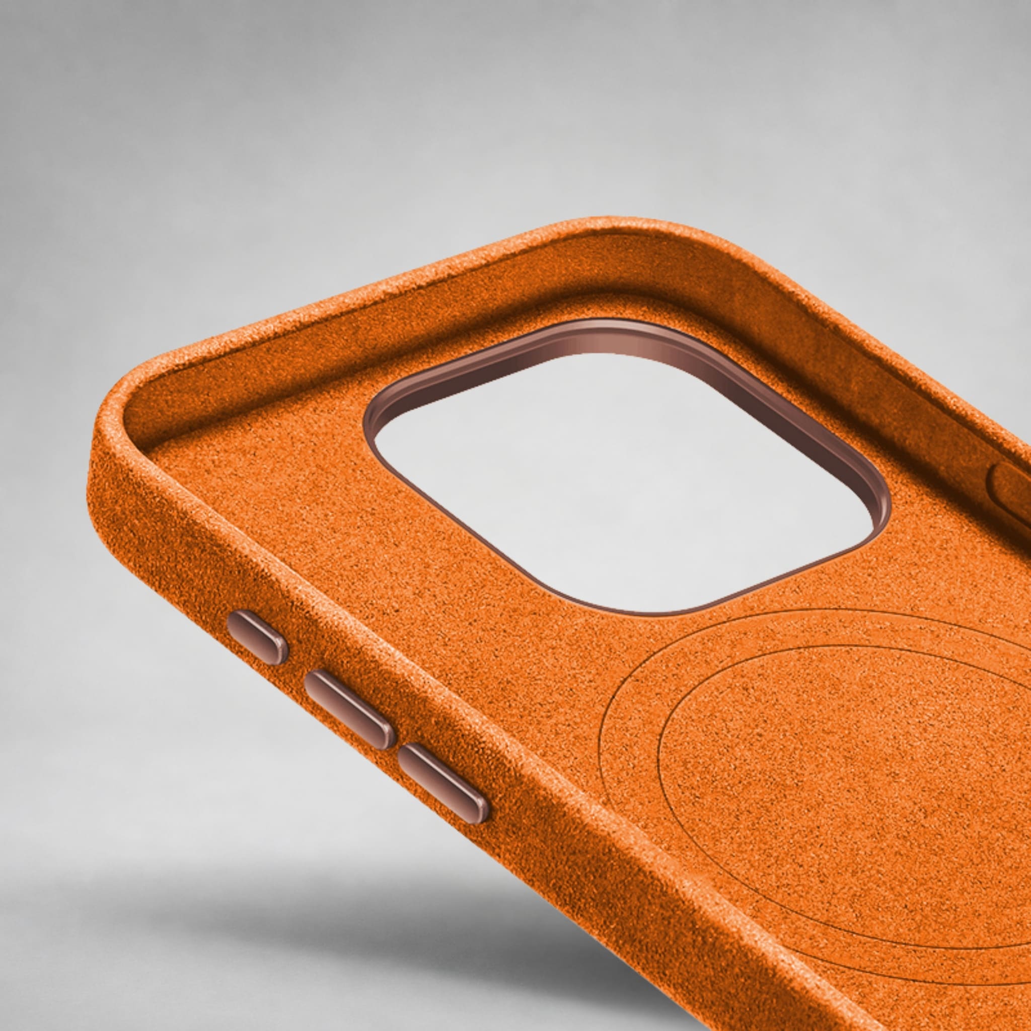 FIONERO® iPhone 15 Pro - Alcantara Case – Cosmic Orange