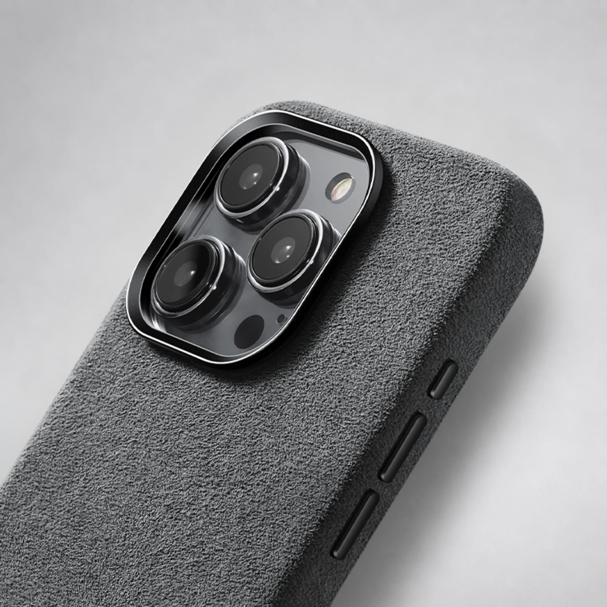 FIONERO® iPhone 15 Pro - Alcantara Case – Nardo Grey