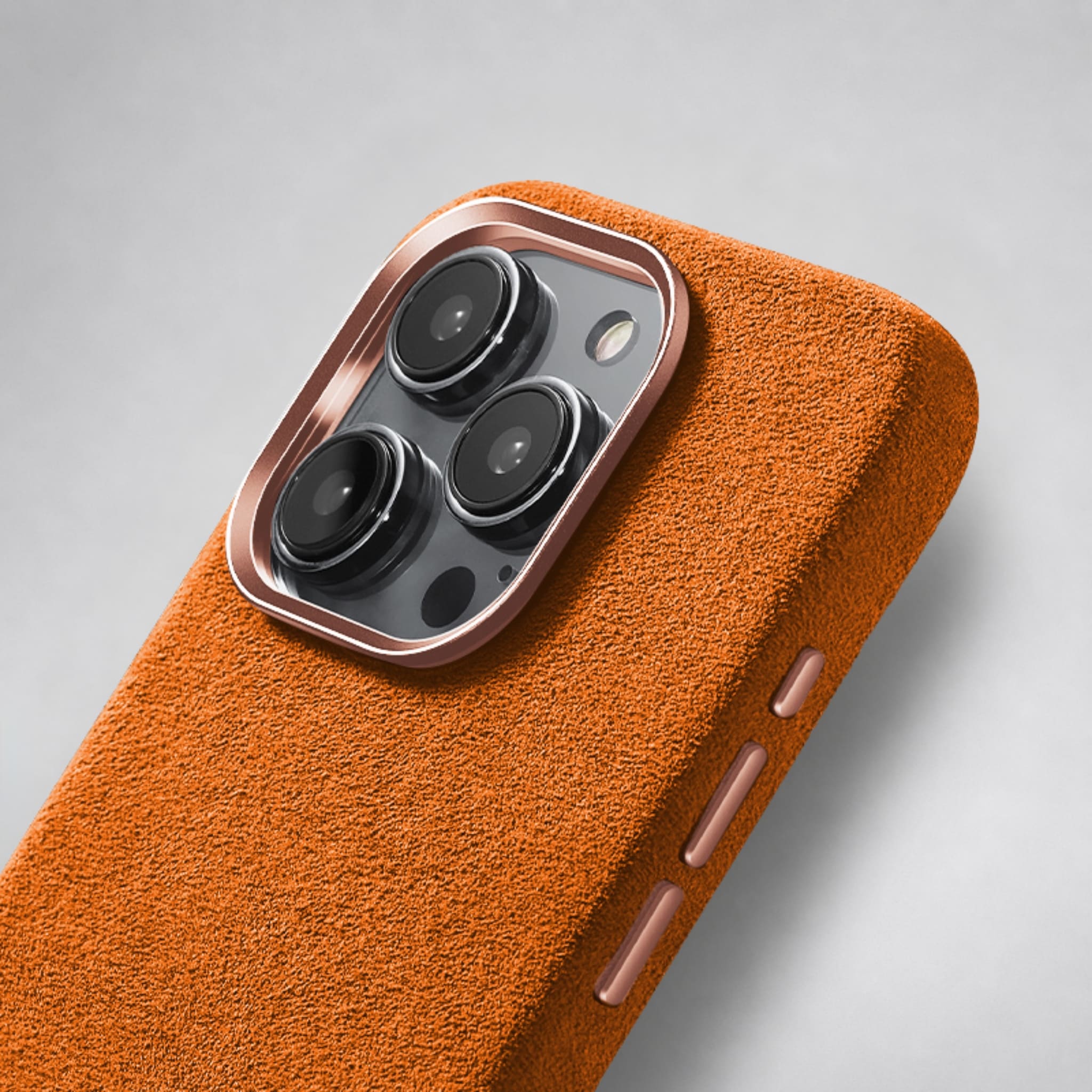 FIONERO® iPhone 15 Pro Max - Alcantara Case – Cosmic Orange