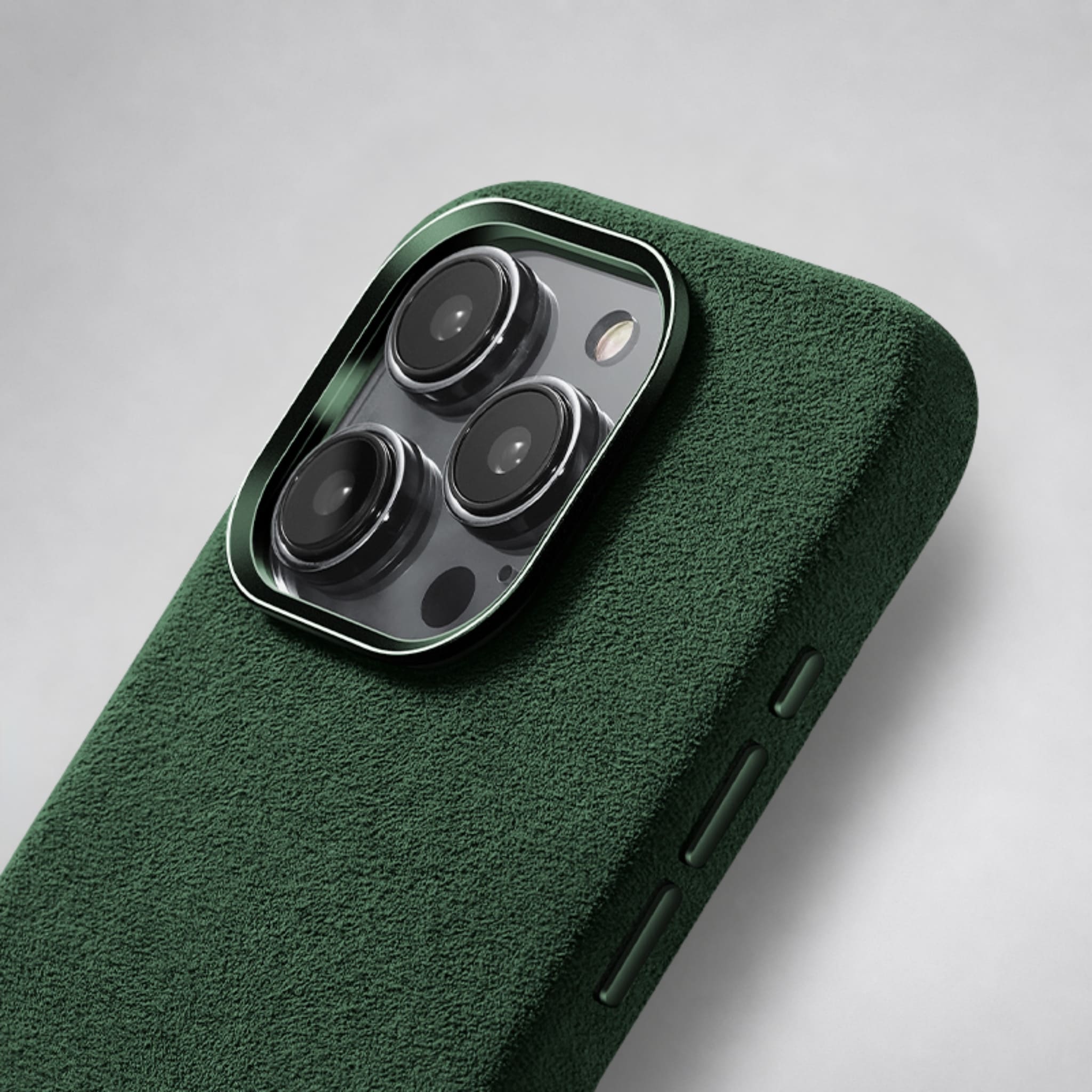 FIONERO® iPhone 15 Pro Max - Alcantara Case – Forest Green