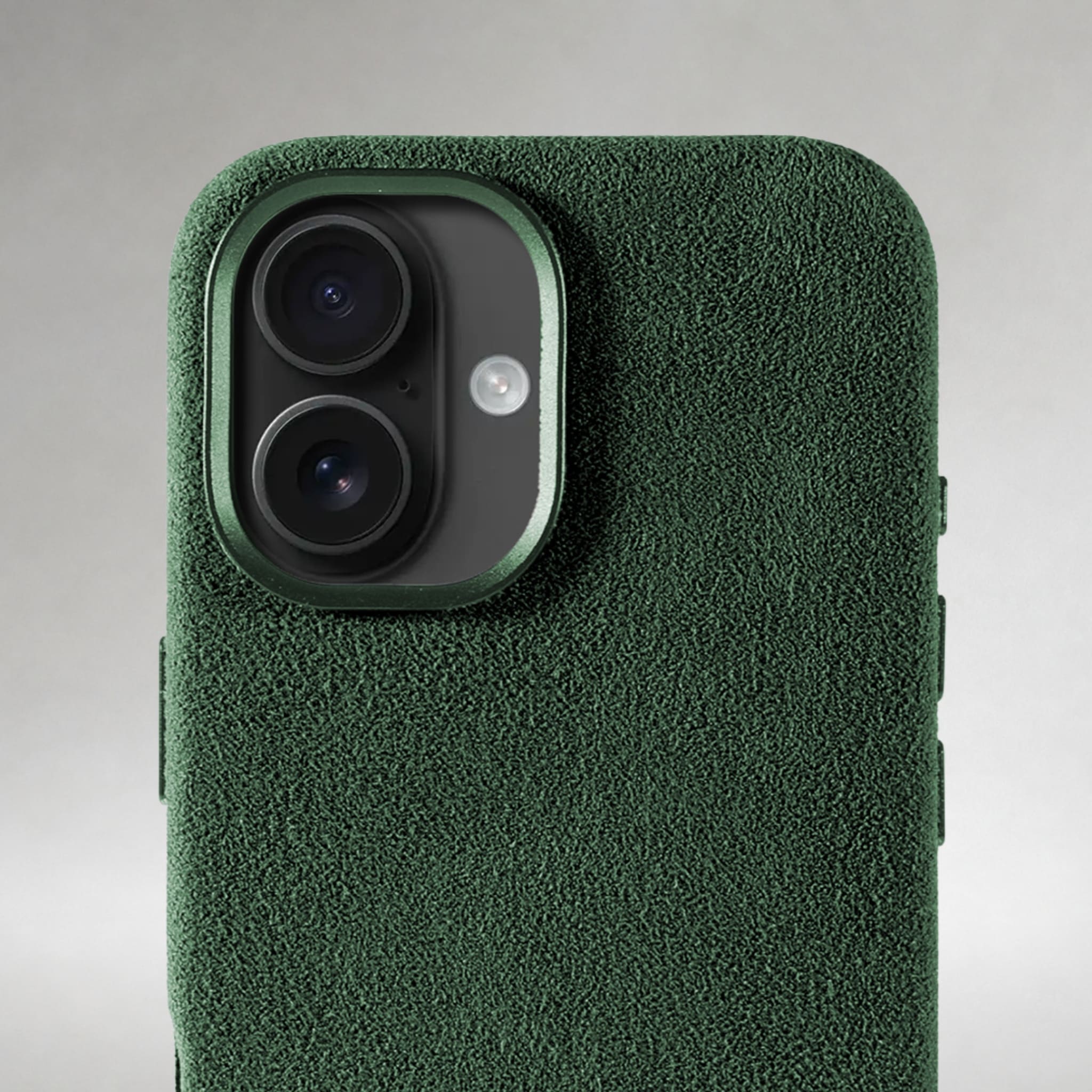 FIONERO® iPhone 16 - Alcantara Case – Forest Green