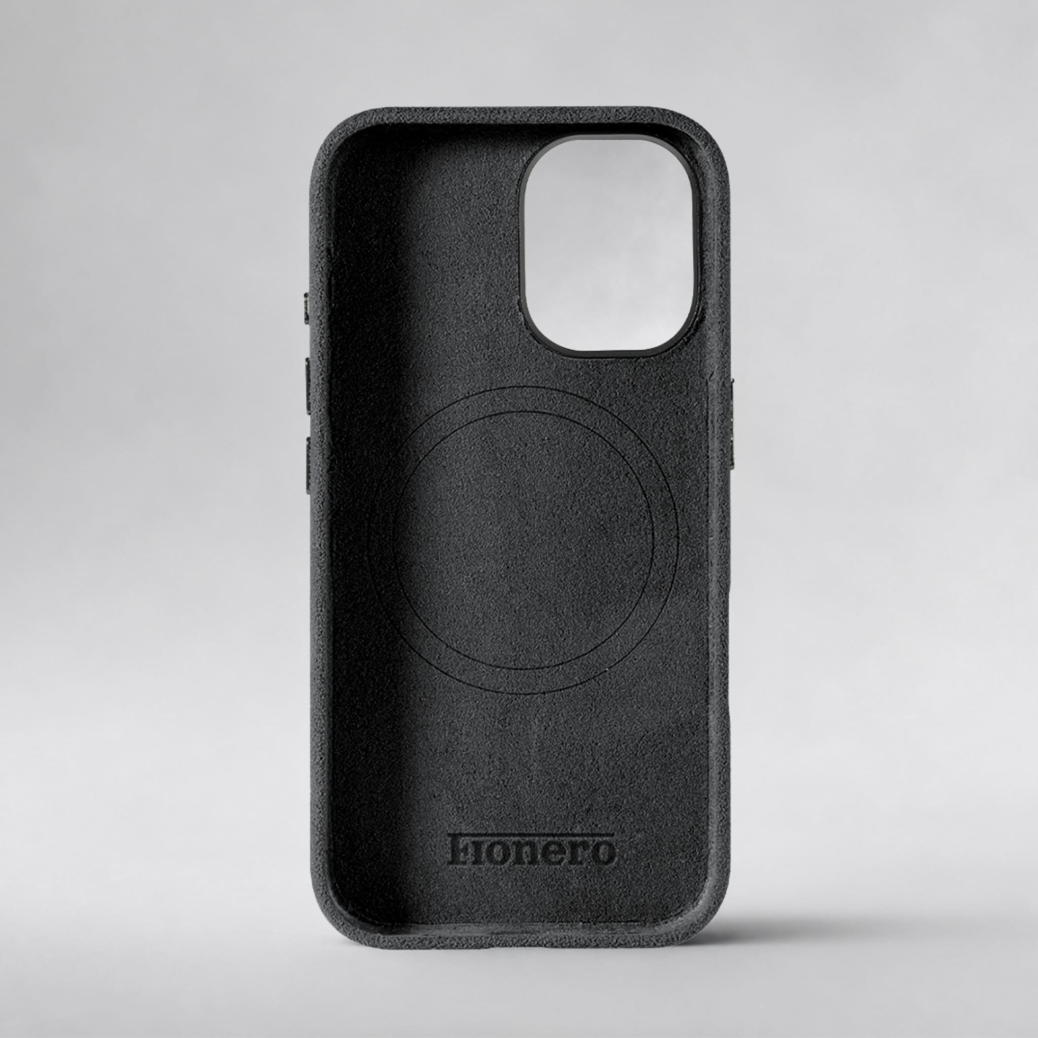 FIONERO® iPhone 16 - Alcantara Case – Midnight Black