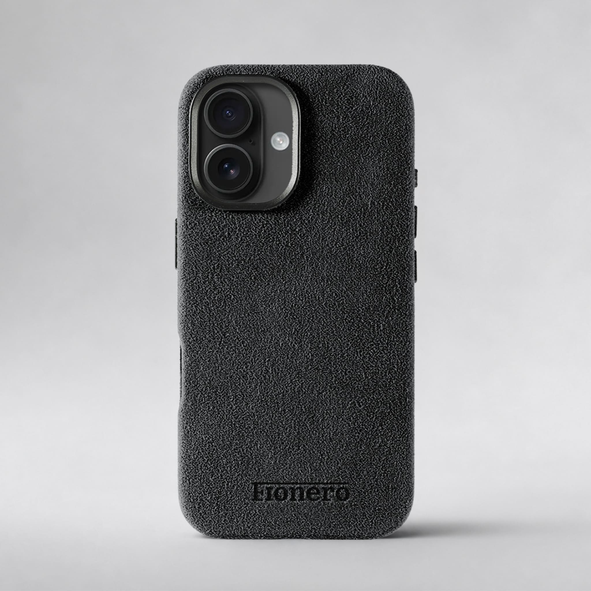 FIONERO® iPhone 16 Plus - Alcantara Case – Midnight Black