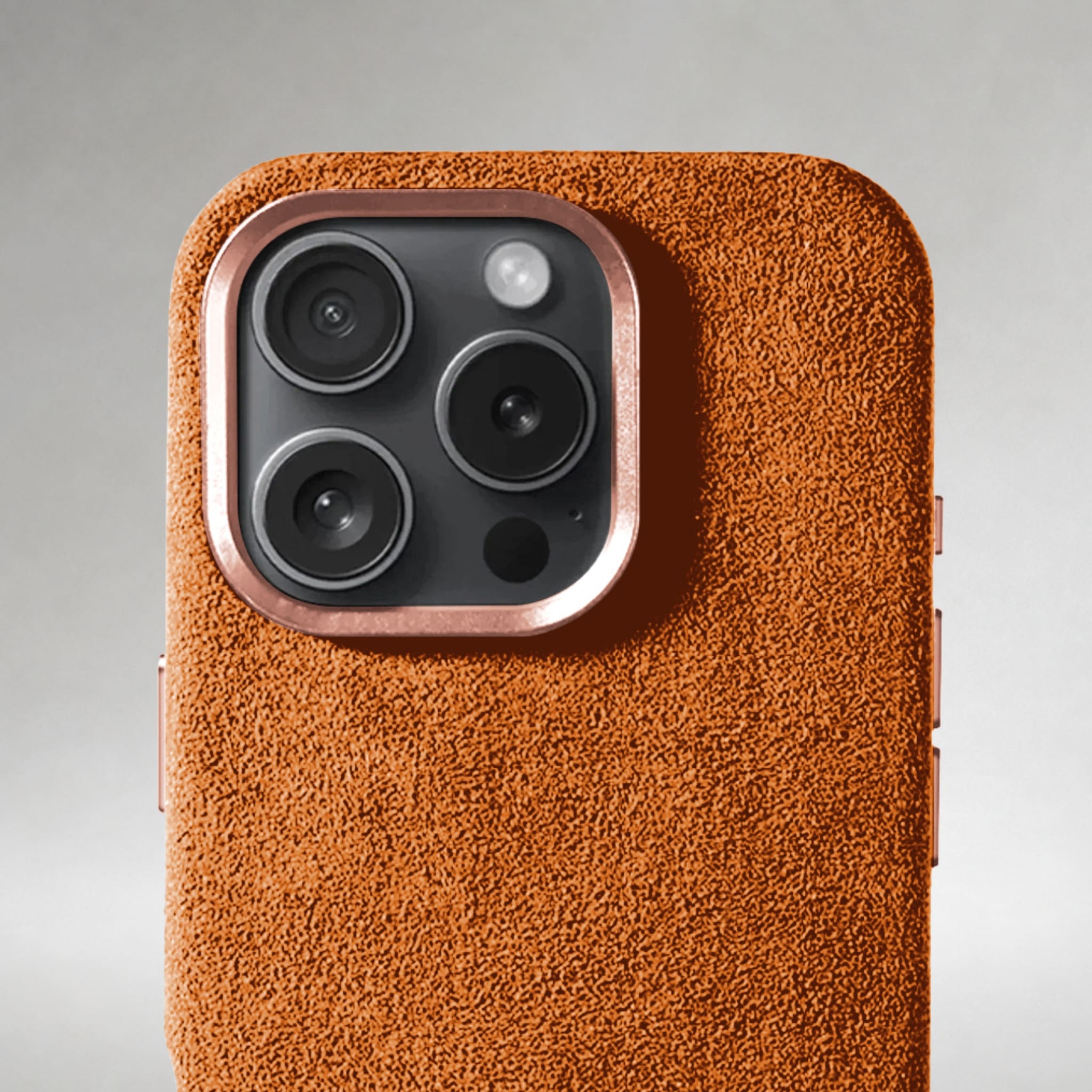 FIONERO® iPhone 16 Pro - Alcantara Case – Cosmic Orange