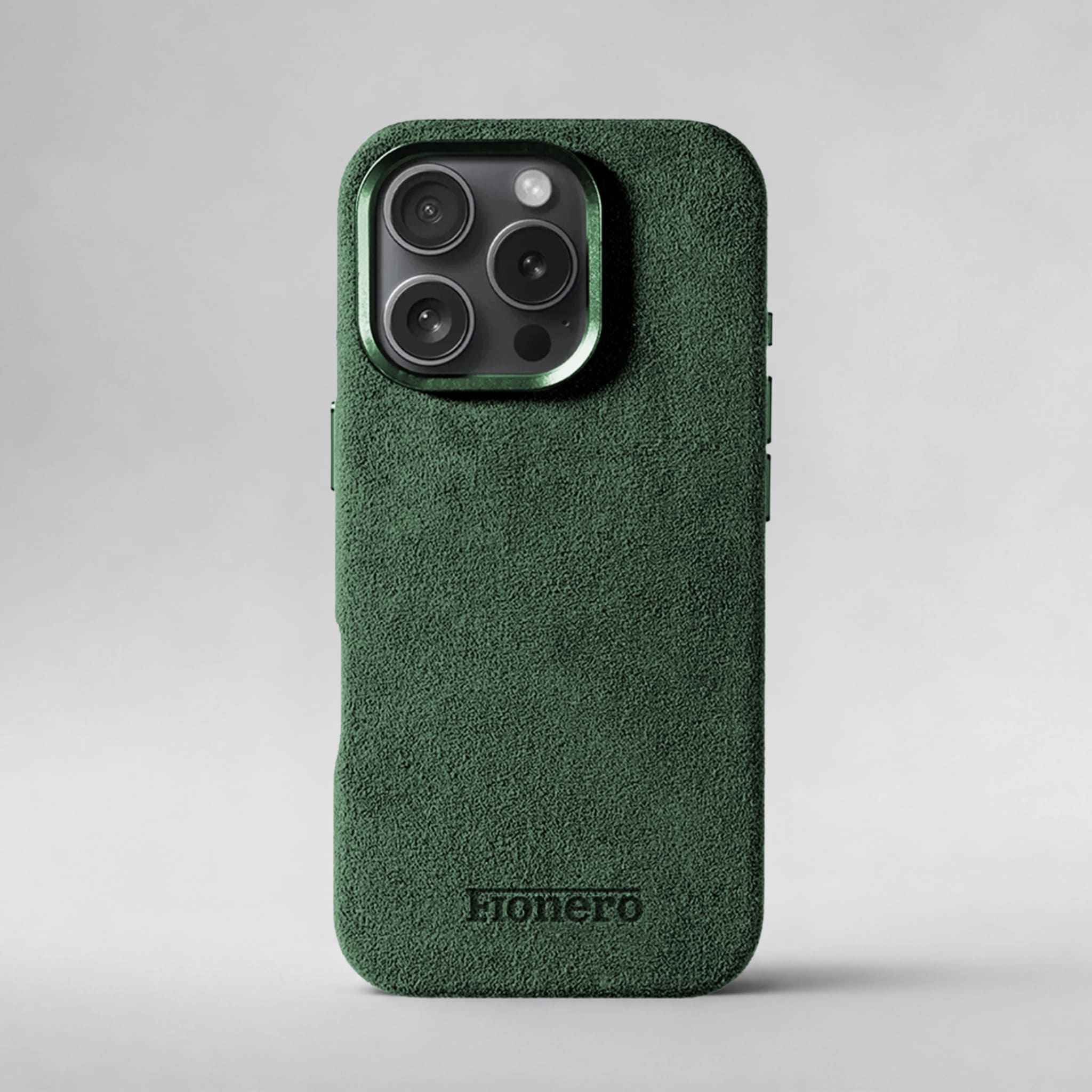 FIONERO® iPhone 16 Pro - Alcantara Case – Forest Green
