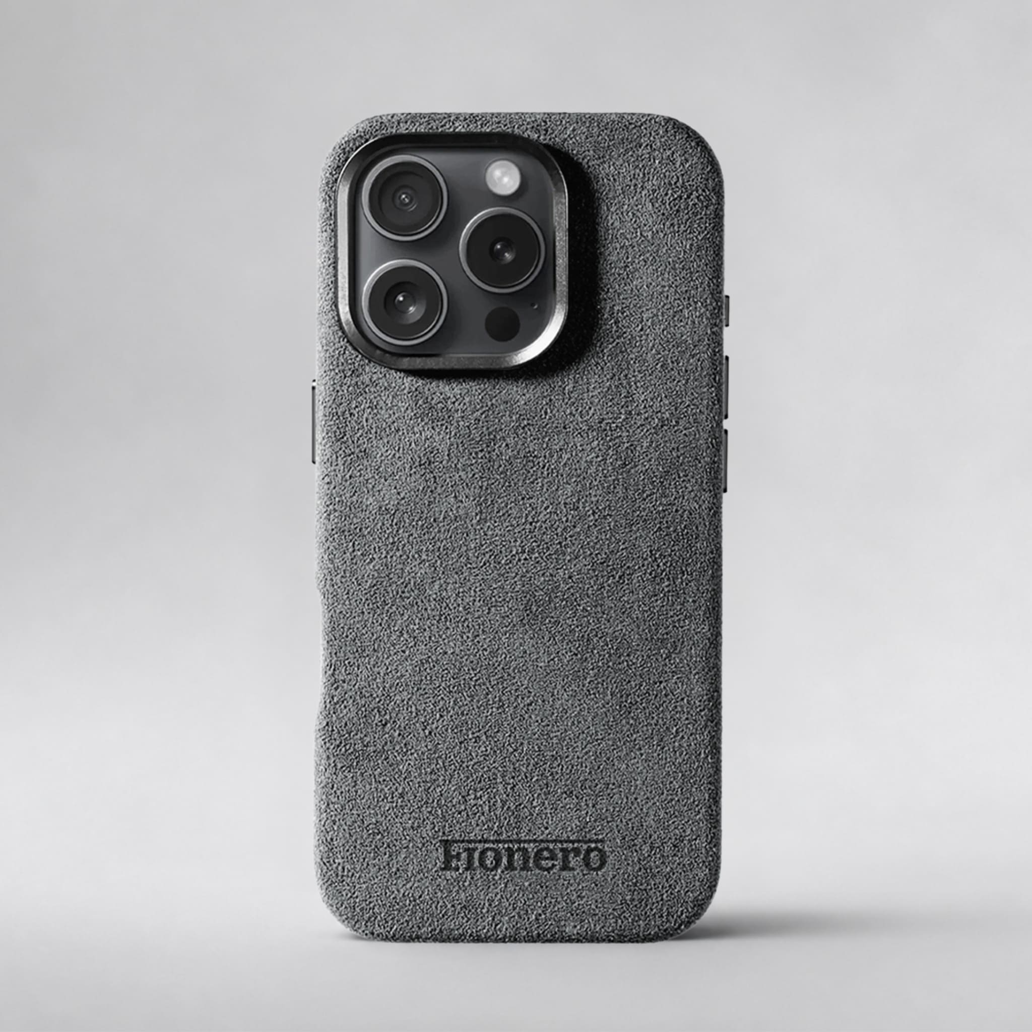 FIONERO® iPhone 16 Pro - Alcantara Case – Nardo Grey