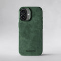 FIONERO® iPhone 17 - Alcantara Case – Forest Green