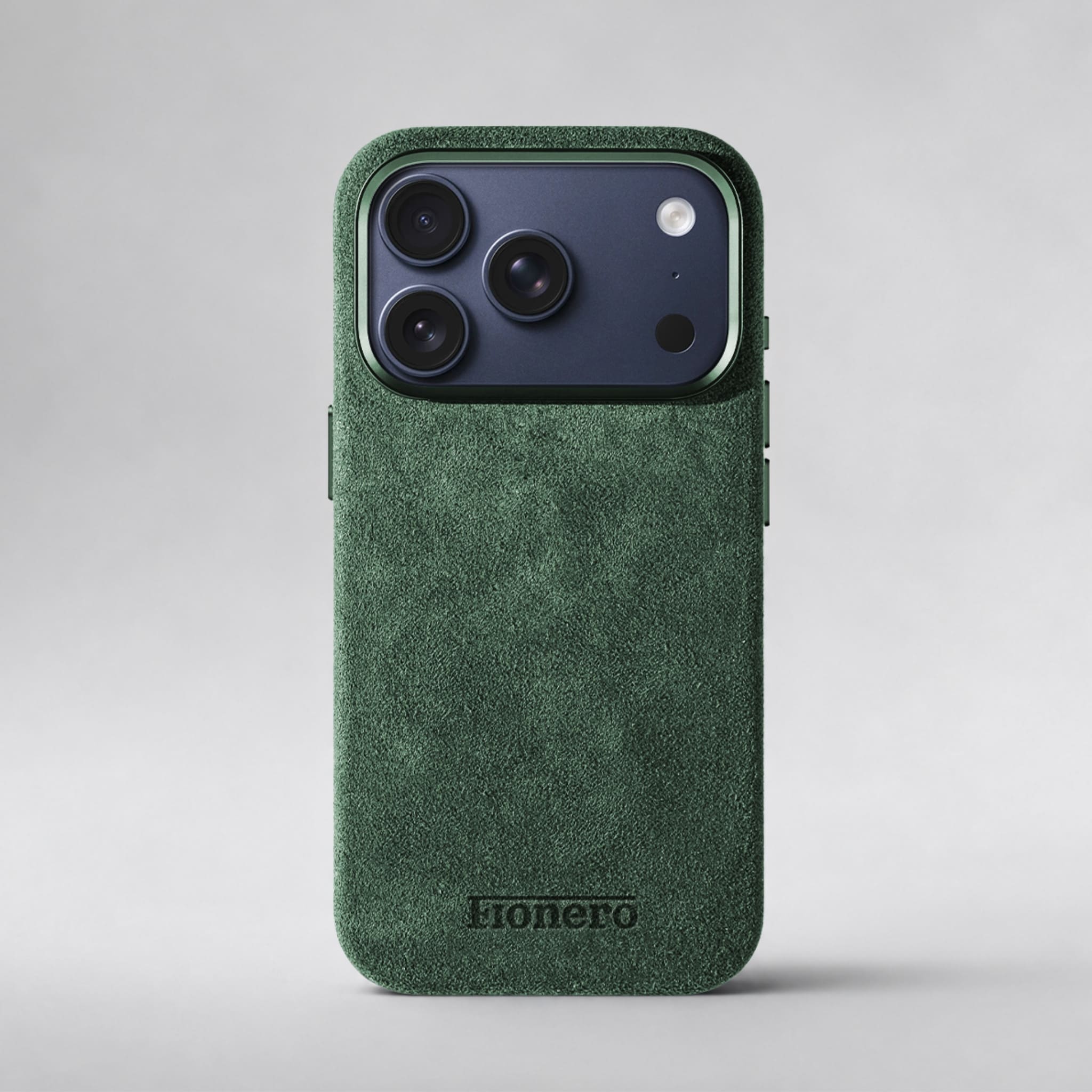 FIONERO® iPhone 17 Pro - Alcantara Case – Forest Green