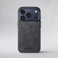 FIONERO® iPhone 17 Pro - Alcantara Case – Midnight Black
