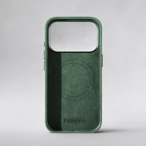 FIONERO® iPhone 17 Pro Max - Alcantara Case – Forest Green
