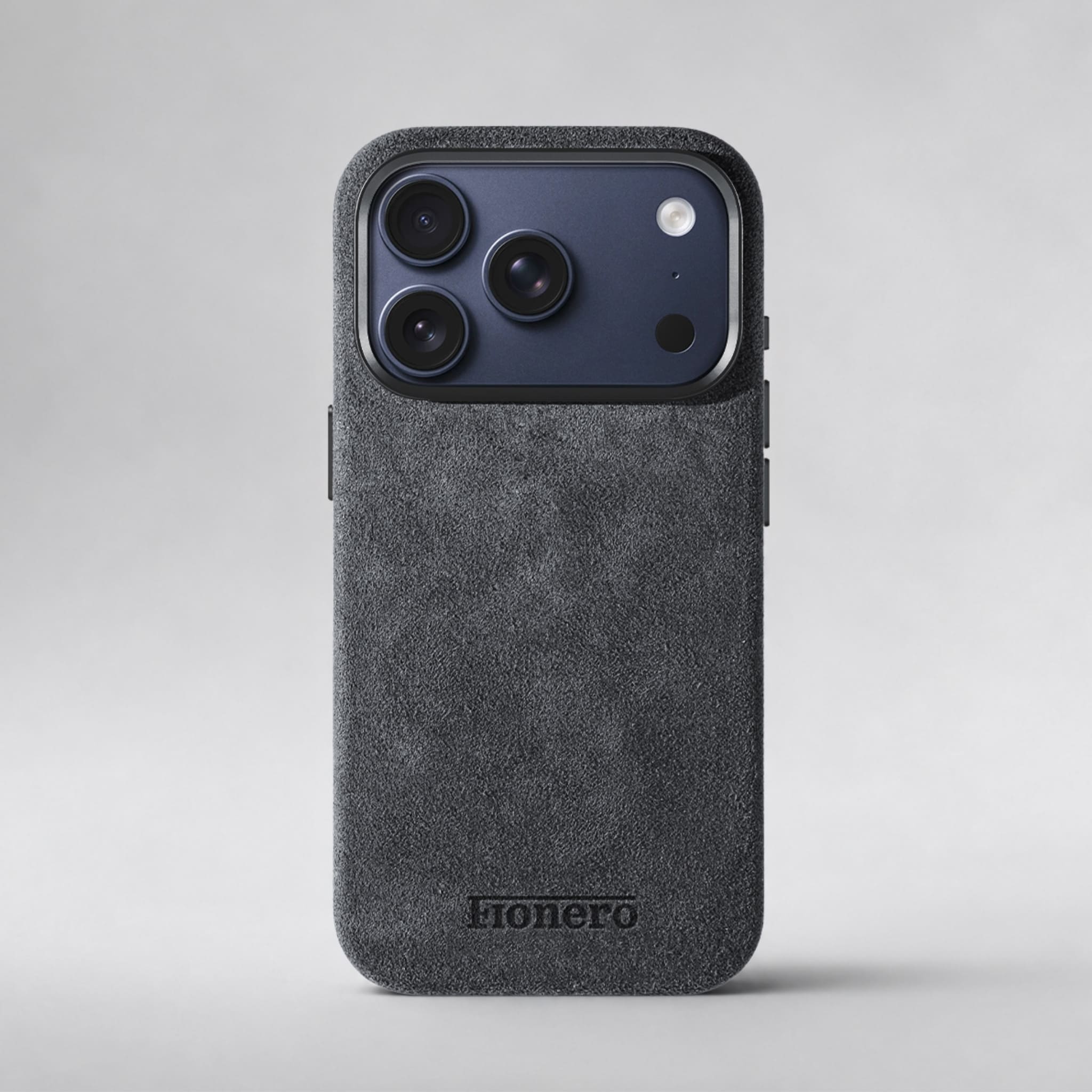 FIONERO® iPhone 17 Pro Max - Alcantara Case – Midnight Black