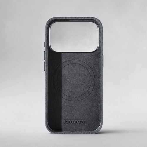 FIONERO® iPhone 17 Pro Max - Alcantara Case – Midnight Black