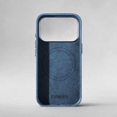 FIONERO® iPhone 17 Pro Max - Alcantara Case – Ocean Blue