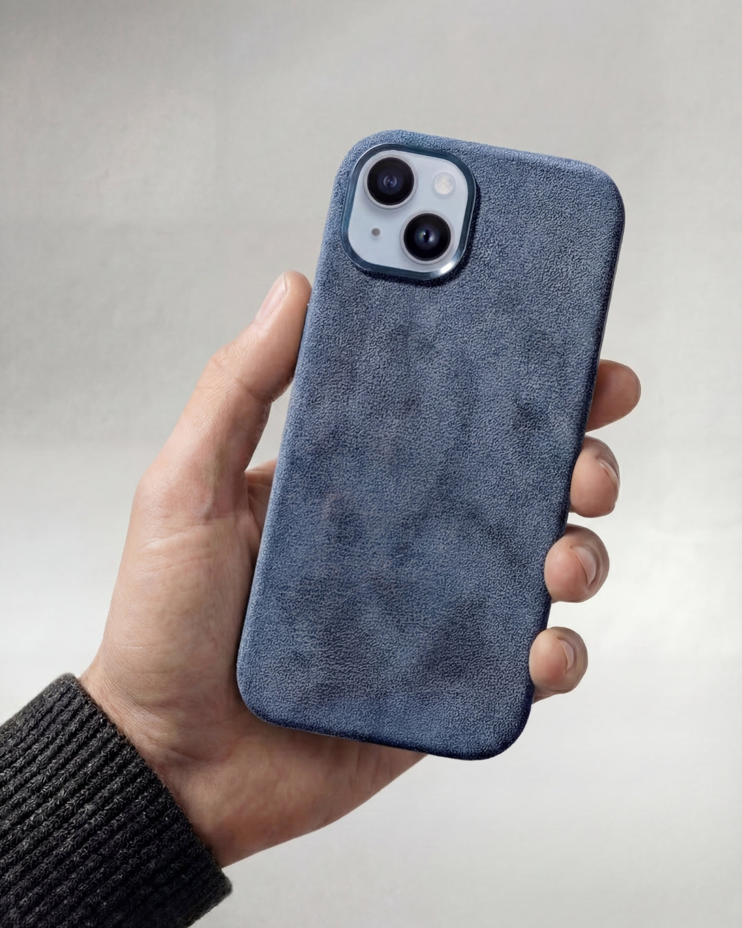 iPhone 12 - Alcantara Case - Ocean-Blue