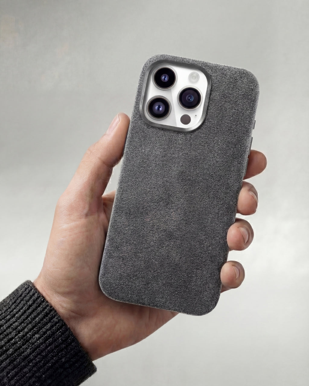 iPhone 12 Pro Max - Alcantara Case - Midnight-Black