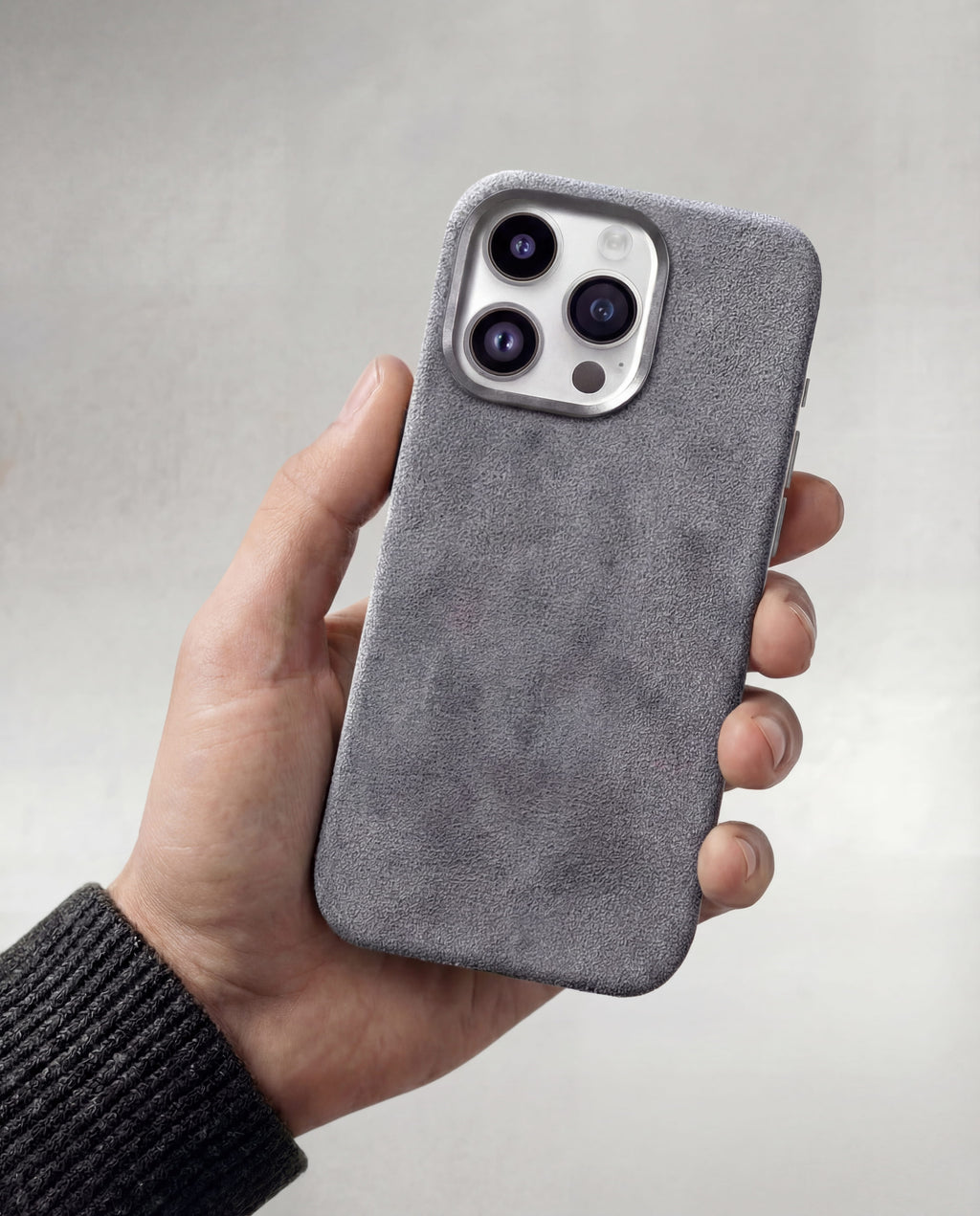 iPhone 12 Pro Max - Alcantara Case - Nardo-Grey