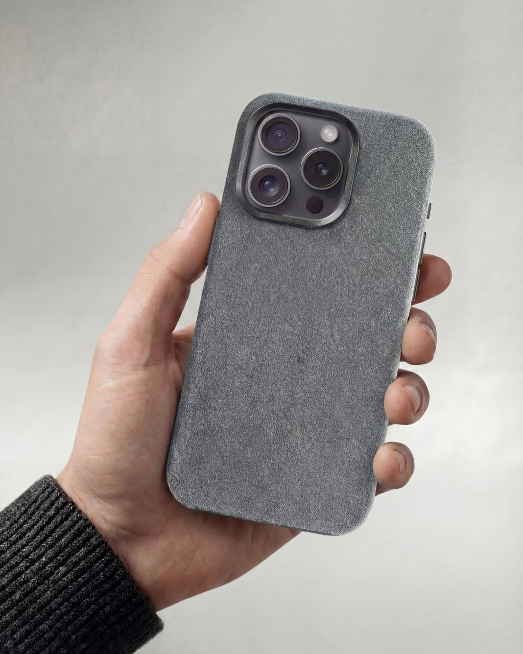 iPhone 14 Pro - Alcantara Case - Nardo-Grey