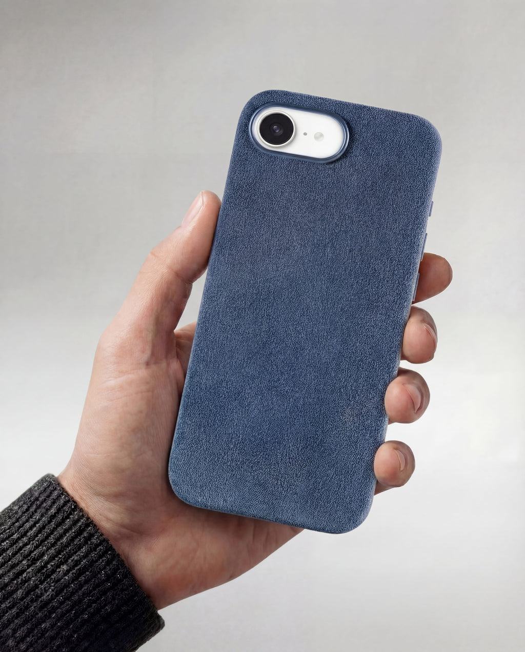 iPhone 16e - Alcantara Case - Ocean-Blue