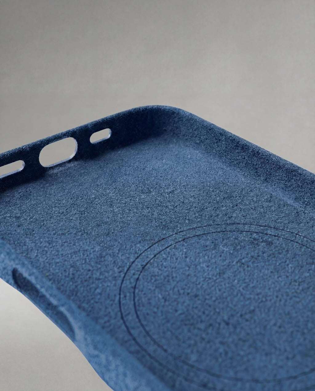 iPhone 16e - Alcantara Case - Ocean-Blue