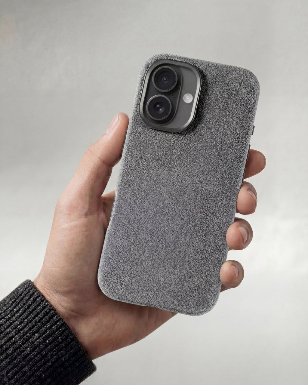 iPhone 16 Plus - Alcantara Case - Nardo-Grey