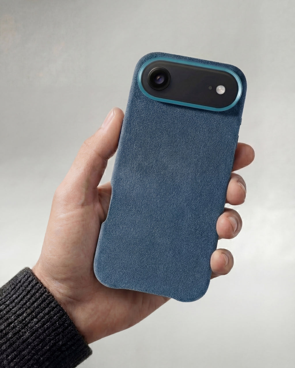 iPhone 17 Air - Alcantara Case - Ocean-Blue