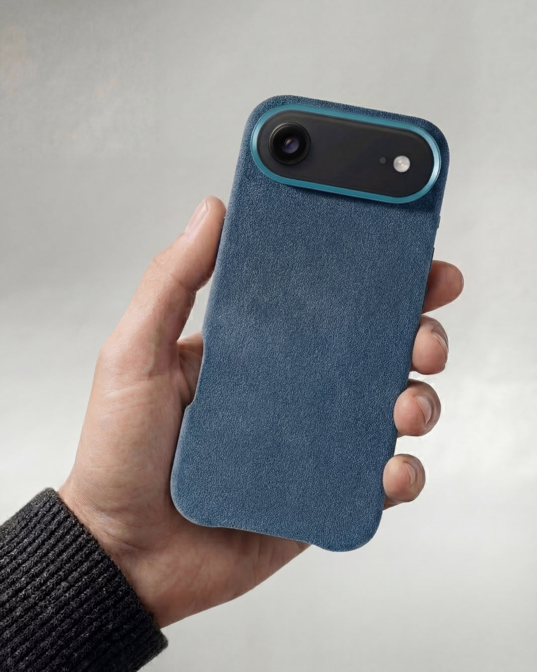 iPhone 17 Air - Alcantara Case - Ocean-Blue