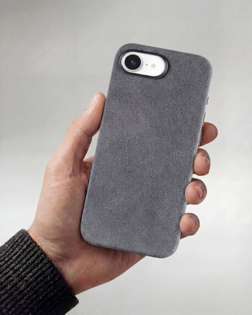 iPhone 17e - Alcantara Case - Nardo-Grey