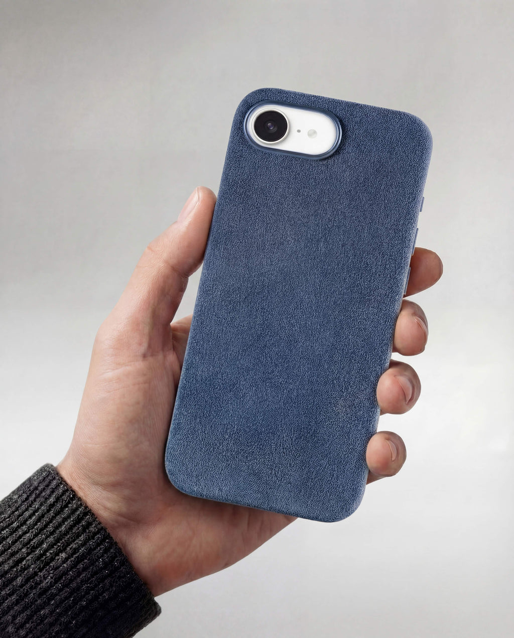 iPhone 17e - Alcantara Case - Ocean-Blue
