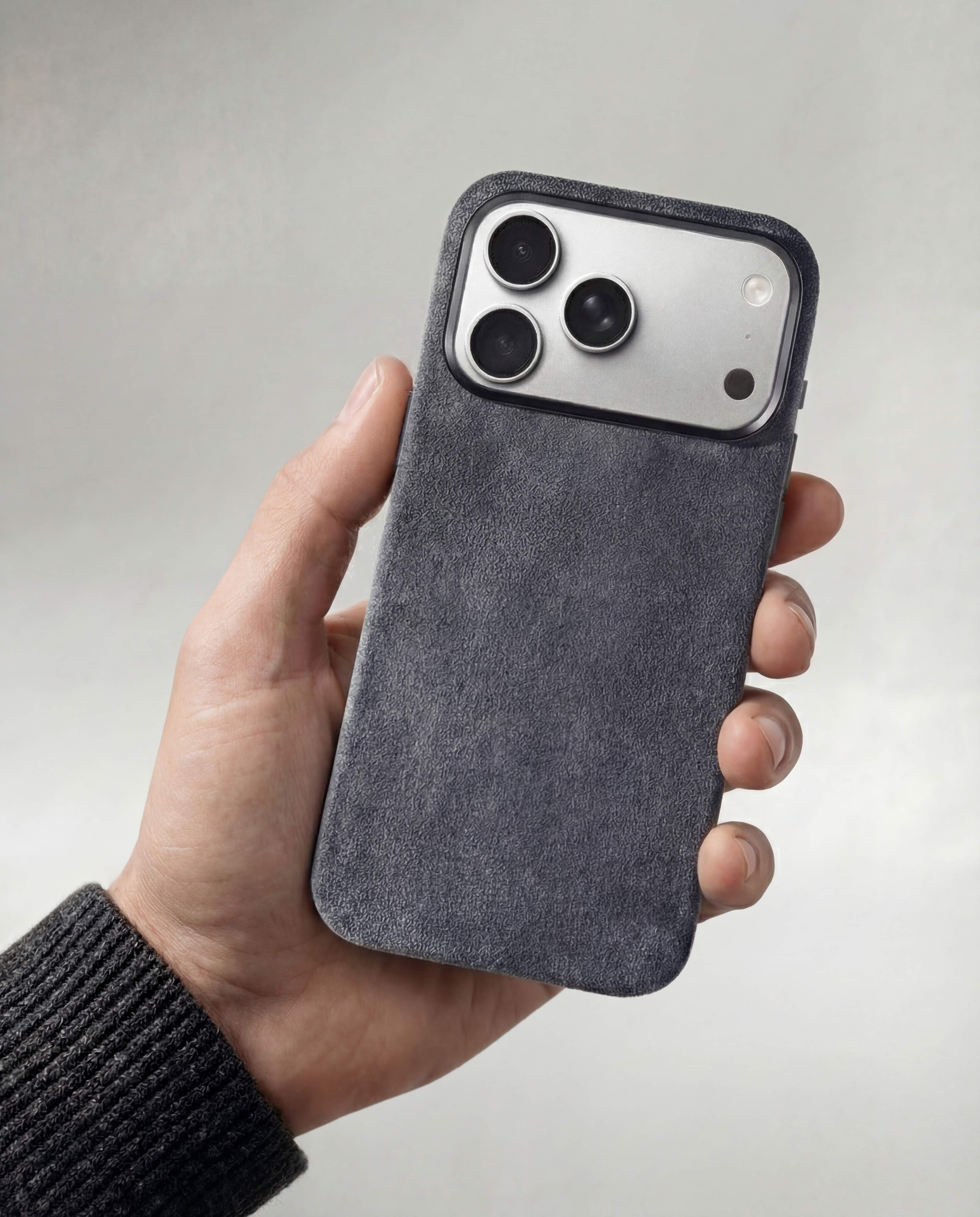 iPhone 17 Pro Max - Alcantara Case - Midnight-Black